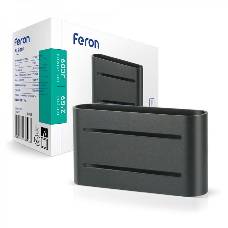 

Настенный накладной светильник Feron AL8004 черный