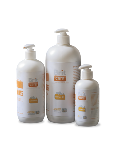 

Масло лосося для собак и кошек "Salmon Oil" 250 мл Brit Care BGL-BR-208
