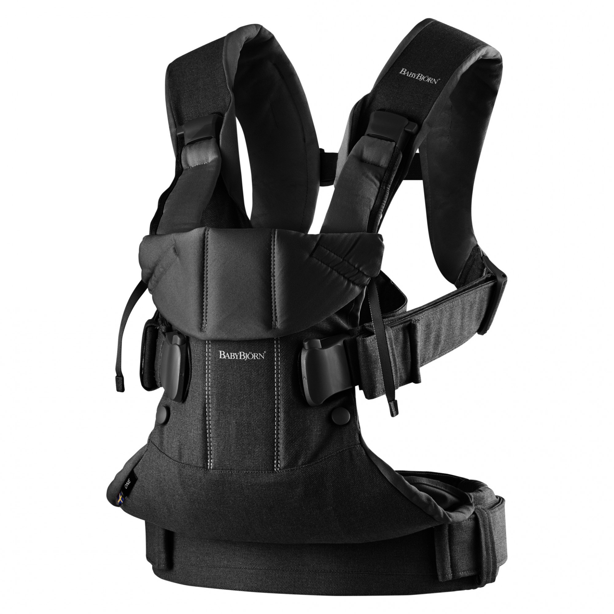 

Кенгуру-переноска BabyBjorn One Black, 7317680980236