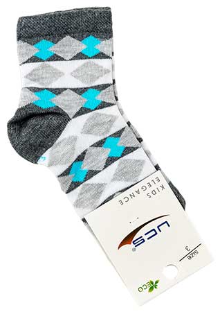 

Носки для мальчика UCS M0C0101-1223 3 years (стопа 15 - 16) см серый с бирюзовым
