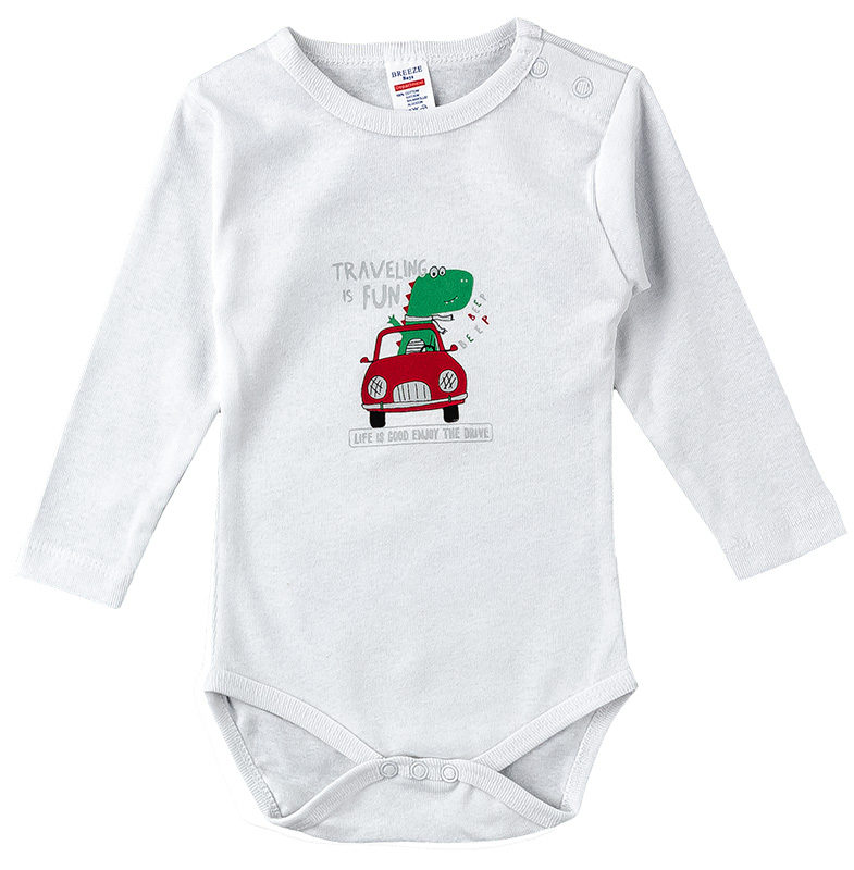 

Боди-реглан для мальчика BREEZE 1027/2 74 см белый с красным