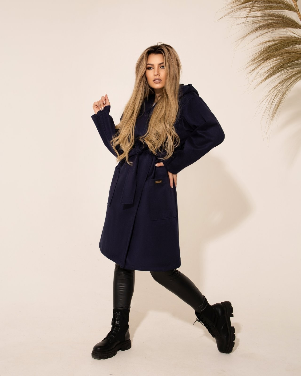 

Пальто тренч popluzhnaya ЛЕ893 48 52 синий