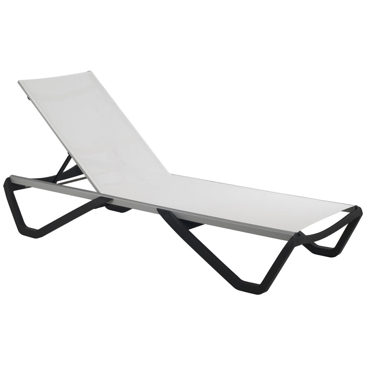 

Раскладной шезлонг Aquaviva Wave (191 х 71.5 х 30 см) белый с черным