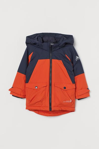 

Водоотталкивающая лыжная куртка H&M 116 (120/60) Оранжевый /Темно-синий