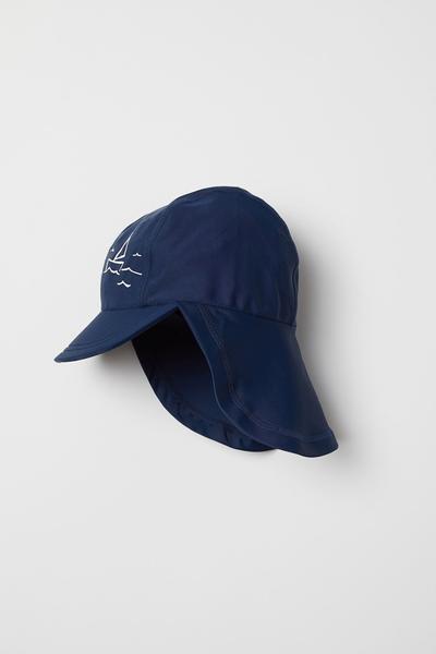 

Кепка от солнца с UPF50 H&M 62/68 (42-44) Темно-синий/Кораблик