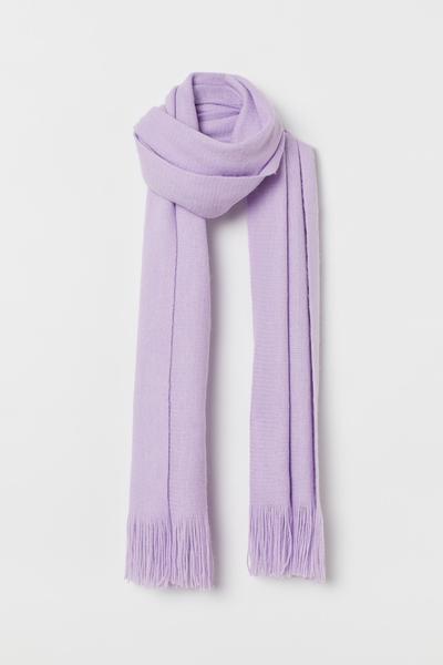 

Шарф с бахромой H&M 185х45 Сиреневый