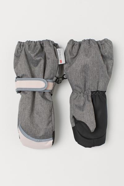 

Непромокаемые лыжные варежки H&M 98/104 (100-110) Серый меланж
