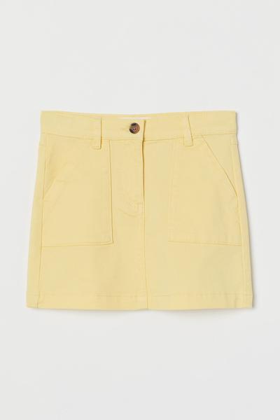 

Юбка из хлопкового твила H&M 116 (120/53) Бледно-желтый