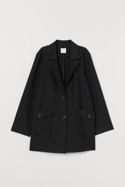 

Короткое пальто H&M  (160/80А) Черный, Короткое пальто H&M XS (160/80А) Черный