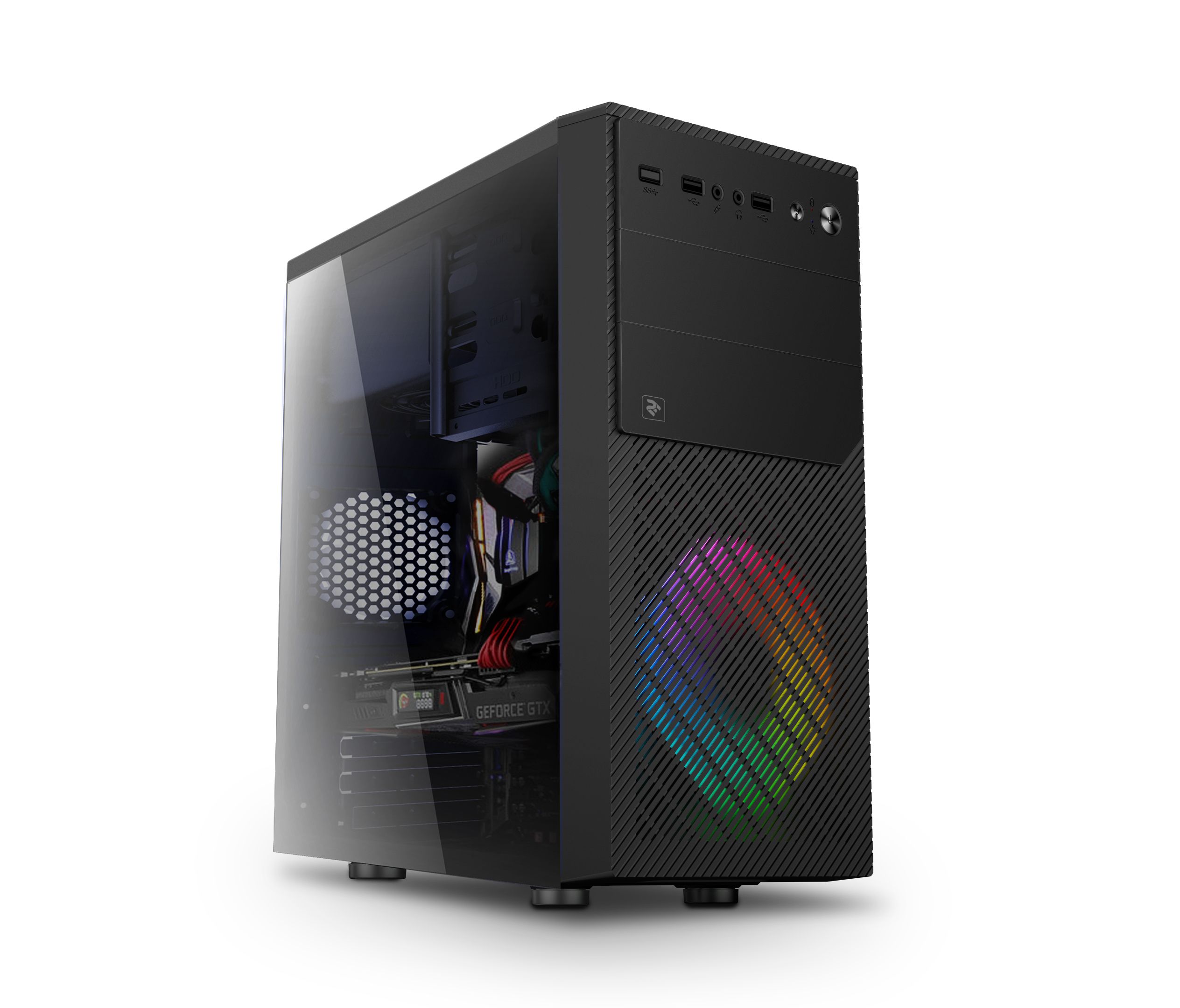 

2E ПК 2E Complex Gaming AMD Ryzen 5 1600/A320/16/256F+1000/NVD1650-4/FreeDos/RD850/500W