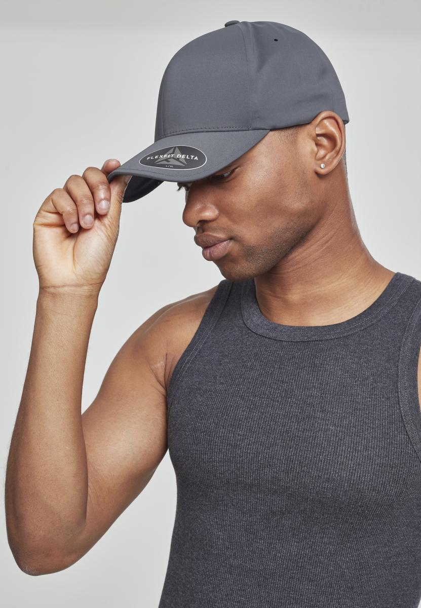 

Кепка бейсболка Flexfit Delta бесшовная серая L-XL(58-61см)