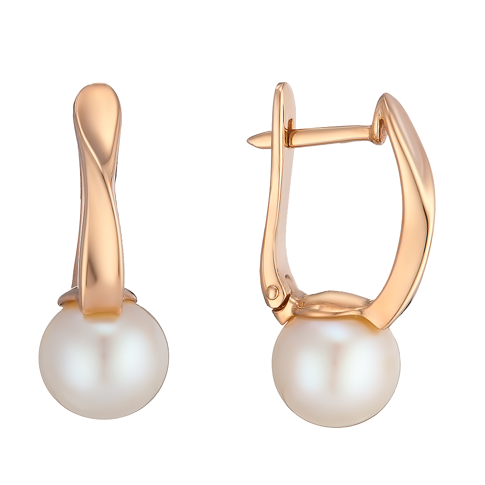 

Серьги в красном золоте с жемчугом КАМЕЯ 24800811.173.2191340101