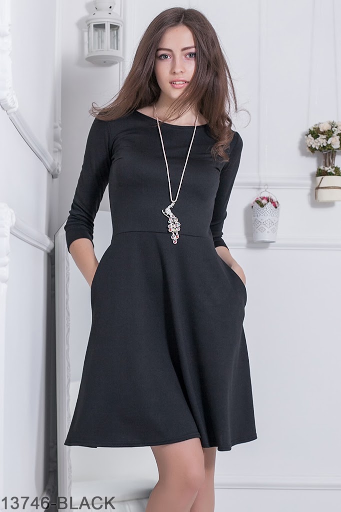 

Женское платье Подіум Fenberries 13746-BLACK  Черный, Женское платье Подіум Fenberries 13746-BLACK M Черный