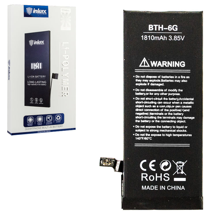 

Аккумулятор inkax Apple iPhone 6G 1810 mAh AAAA
