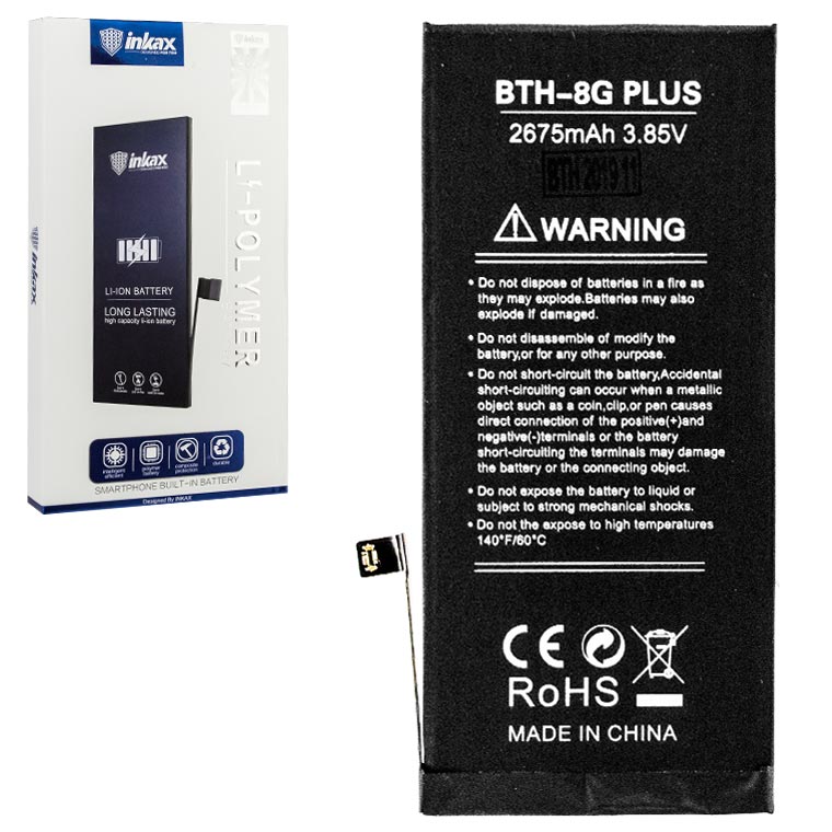

Аккумулятор inkax Apple iPhone 8 Plus 2675 mAh AAAA