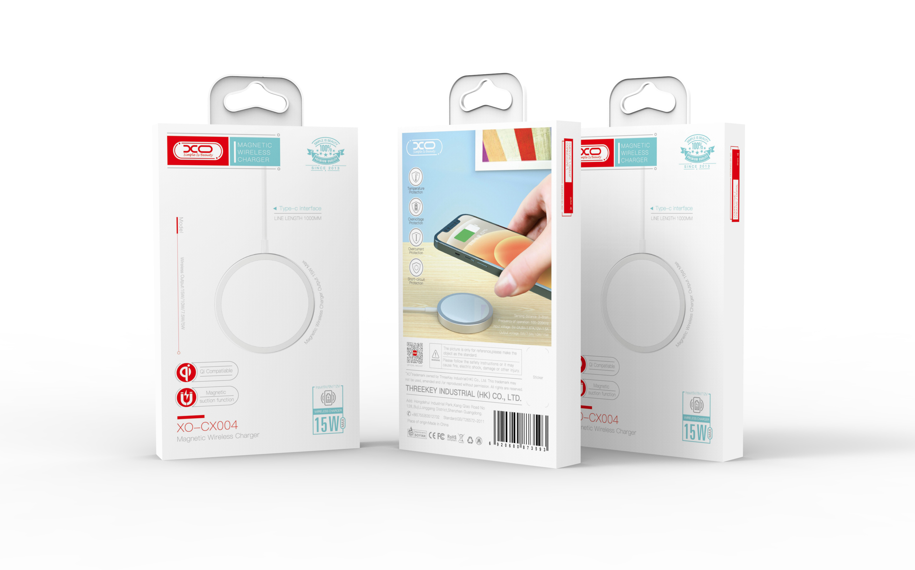 

Зарядка Qi XO magnetic wireless charger CX004 |15W|