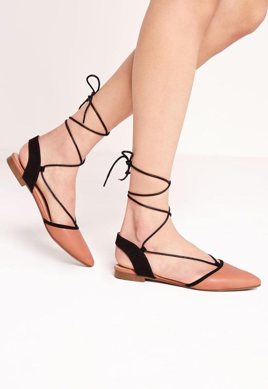 

Женские балетки Missguided 22228 38 Бежевый