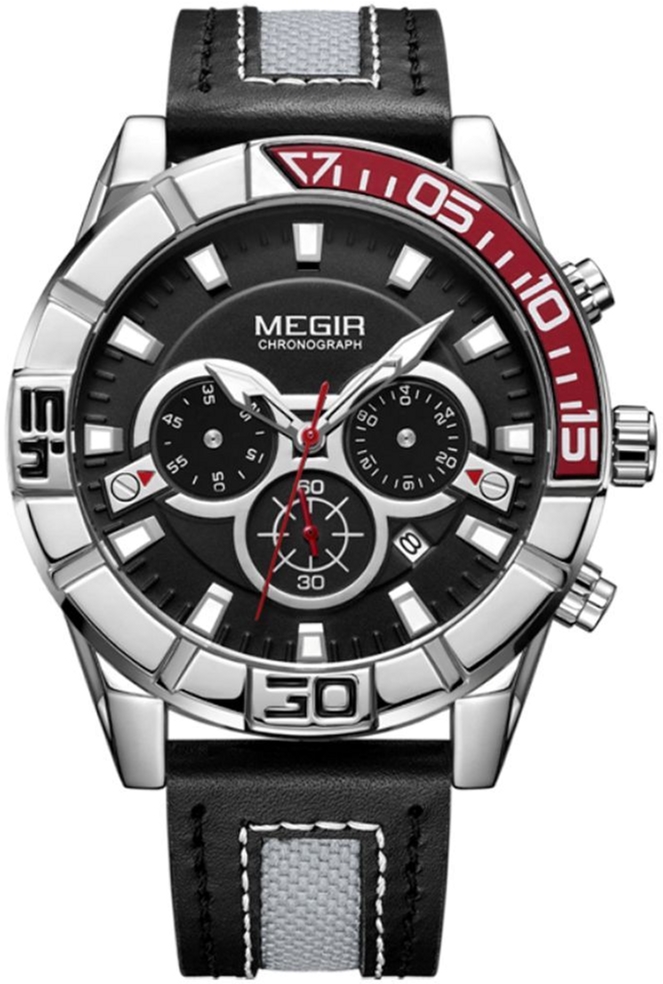 

Мужские часы Megir Red Black MG2066 (ML2066GBK-1)