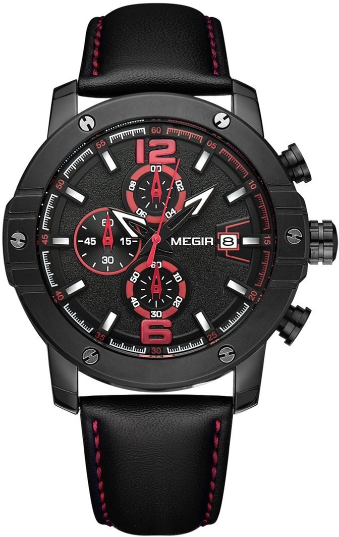 

Мужские часы Megir Black MG2046 (ML2046G-BK-1N8)