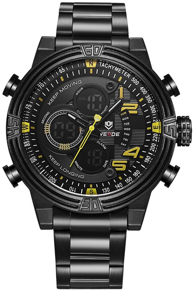 

Мужские часы Weide Yellow WH5209B-3C SS (WH5209B-3C)
