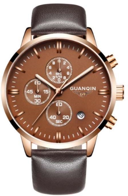 

Мужские часы Guanqin Gold-Brown-Brown GQ12006-A CL (GQ12006-AGBrBr)