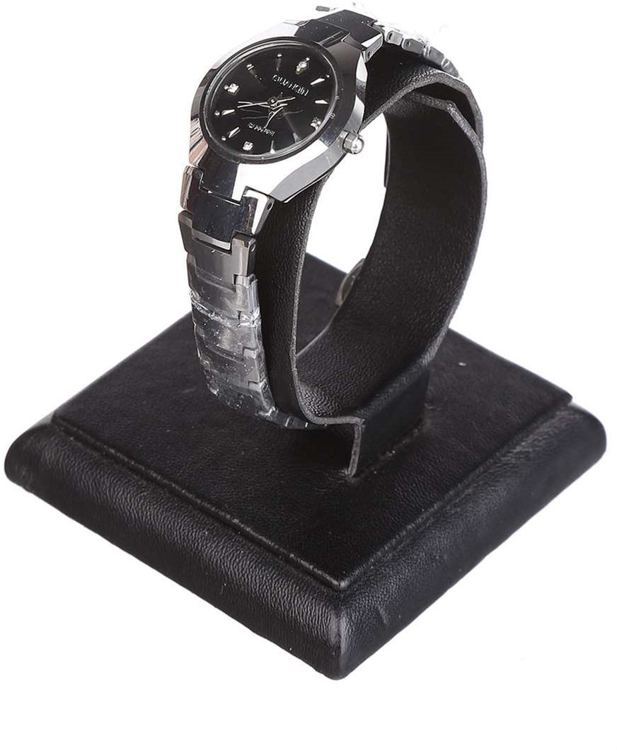 

Женские часы Guanqin Silver-Black-Silver GQ30018 CS