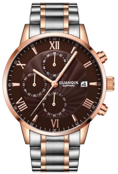 

Мужские часы Guanqin Gold-Brown-SilverGold GS19094 CS