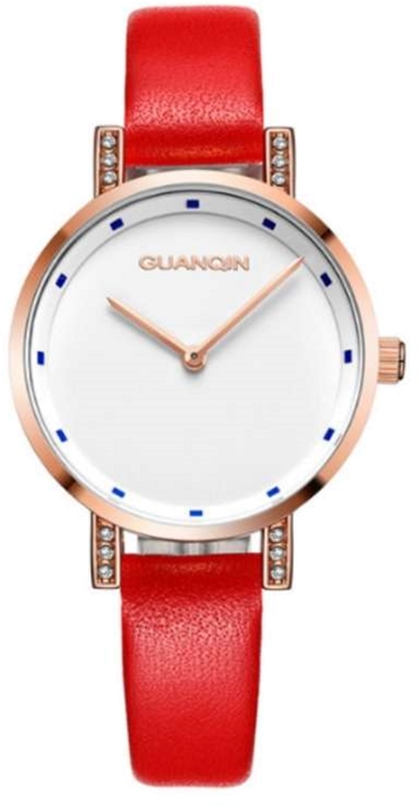 

Женские часы Guanqin Gold-White-Red GS19111 CL