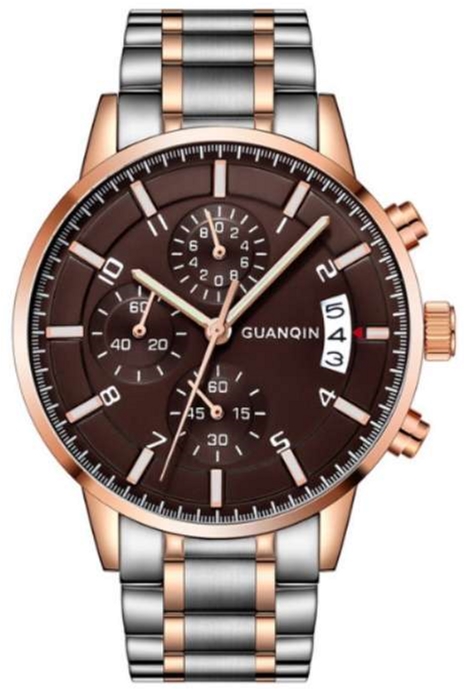 

Мужские часы Guanqin Gold-Brown-SilverGold GS19093 CS