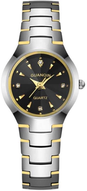 

Женские часы Guanqin Silver-Black-SilverGold GQ30018 CS