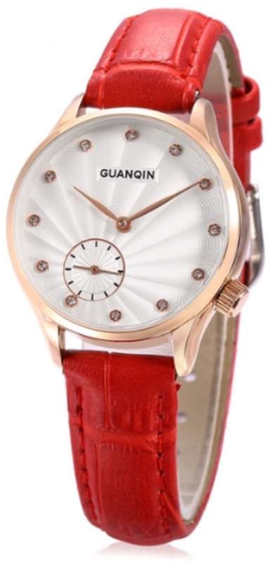 

Женские часы Guanqin Gold-White-Red GS19052 CL