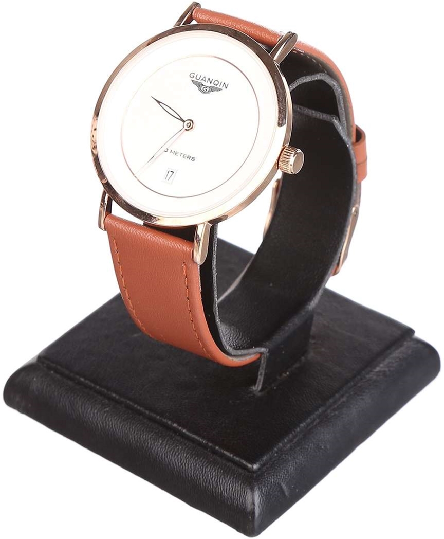 

Мужские часы Guanqin RoseGold-White-LightBrown GS19070 CL
