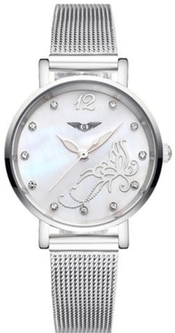 

Женские часы Guanqin Silver-White-Silver Flower GS19042 CS