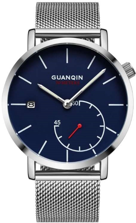 

Мужские часы Guanqin Silver-Blue-Silver GS19083 CS