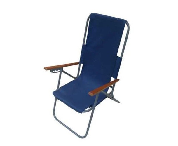 

​Кресло-шезлонг "Мальта" Откиндная спинка 8 положений Синий