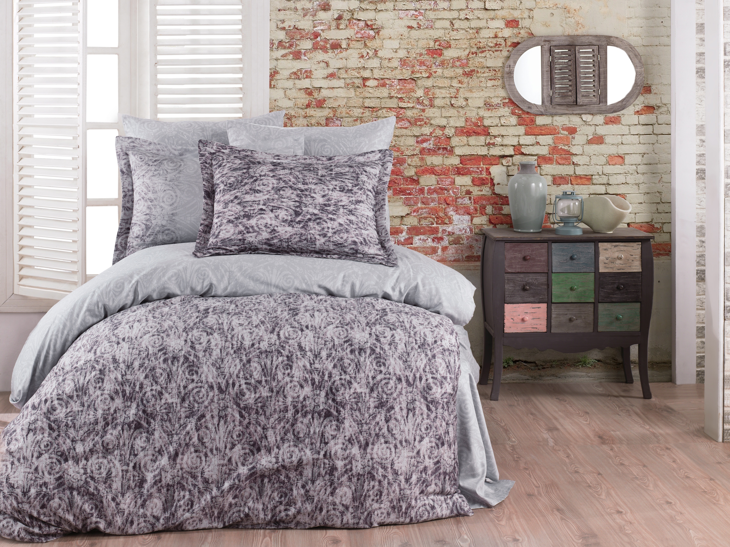 

Комплект постельного белья Zugo Home сатин Tamara V1 евро (ts-01837)