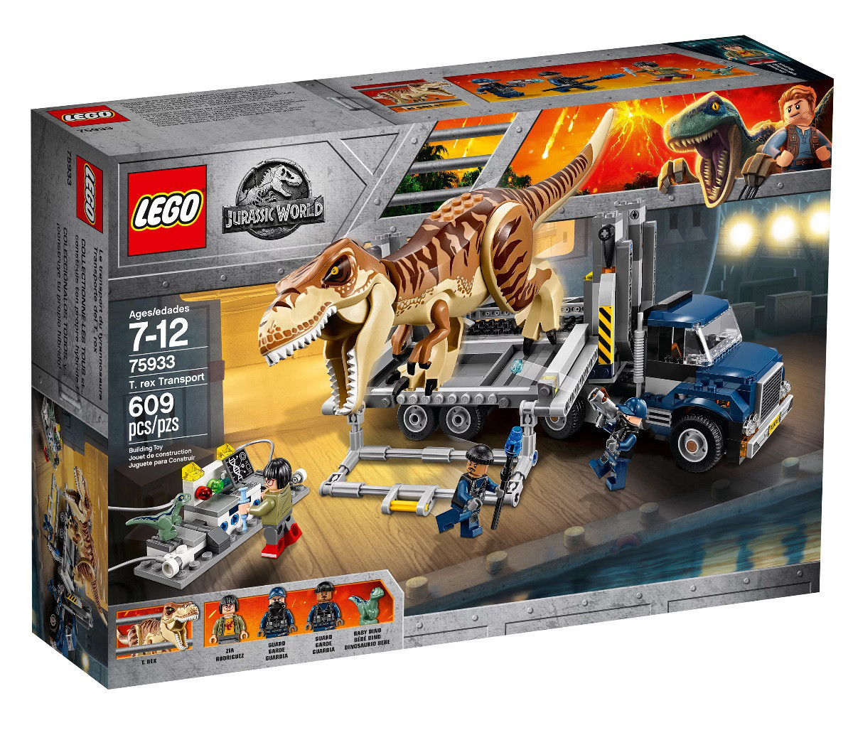 

Конструктор Lego Jurassic World Транспорт для перевозки Тираннозавра 75933