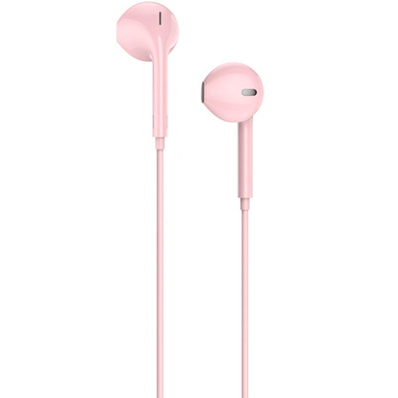 

Наушники HF Hoco M55 Pink + mic + button call answering + volume control