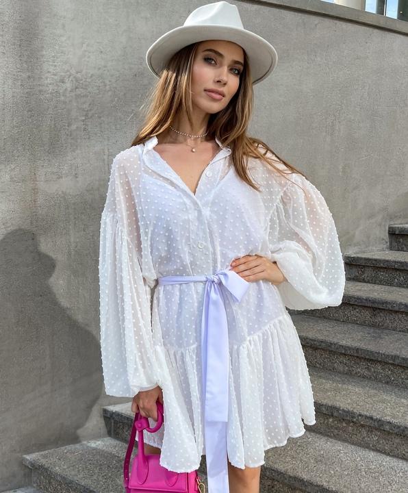 

Платье двойка G&M k-83085 универсальный 42-46 Размер цвет белый