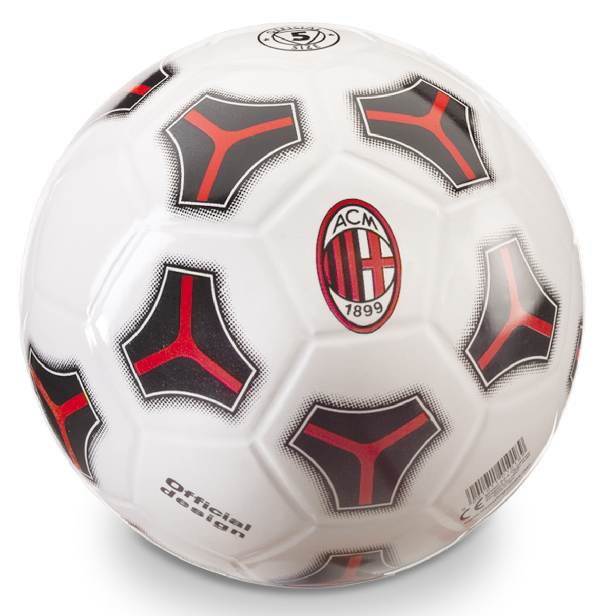 

Мяч футбольный Mondo A.C. Milan №5 230 мм клееный (02074)