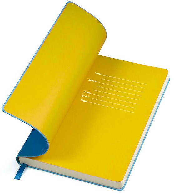 

Записная книга Thinkme Funky 13 × 21 см 256 страниц в линию Голубая/Желтая (3660734037580) (TM21209/22/03)