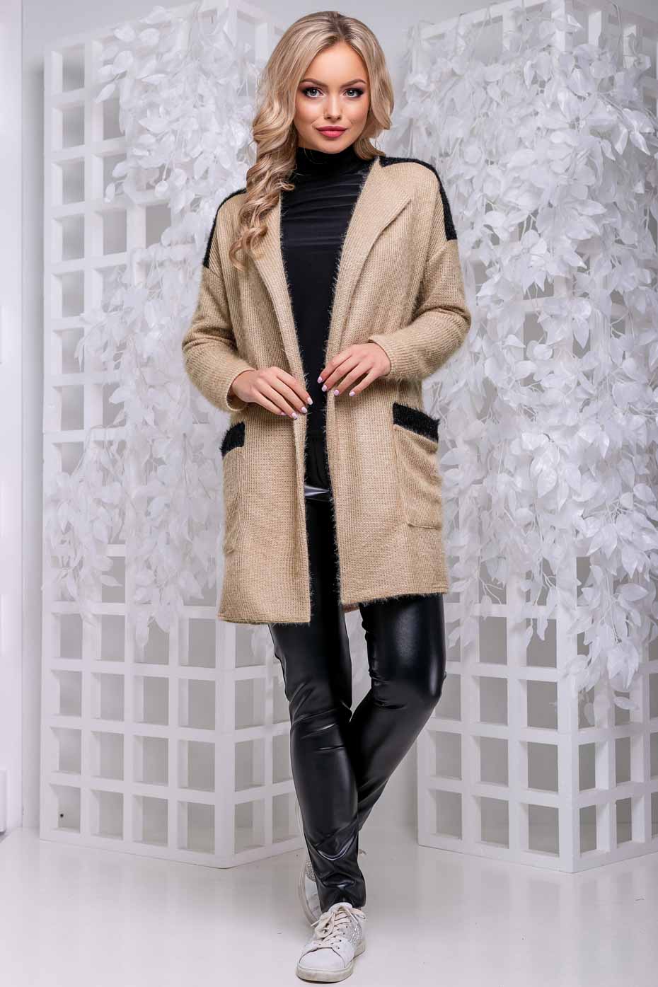 

Кардиган 1049.2835 Seventeen XXL- кофе с черным, Кардиган 1049.2835 Seventeen XXL-3XL кофе с черным