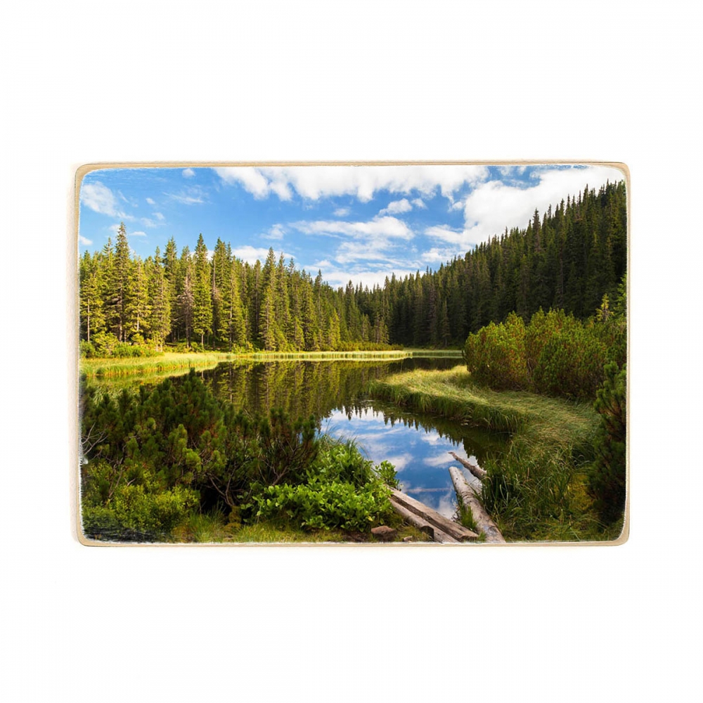 

Деревянный постер Природа Beautiful Mountain Lake А1
