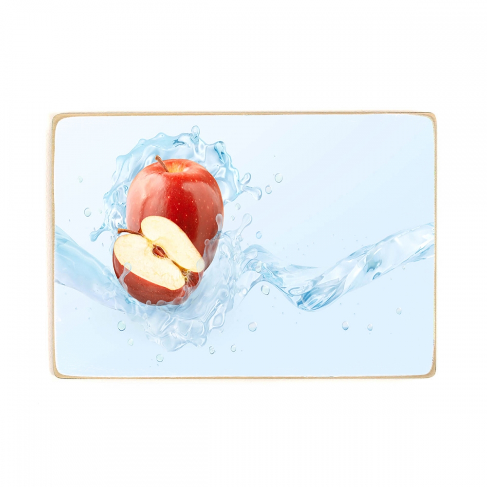 

Деревянный постер Для кухни Fresh cold pure apple А1