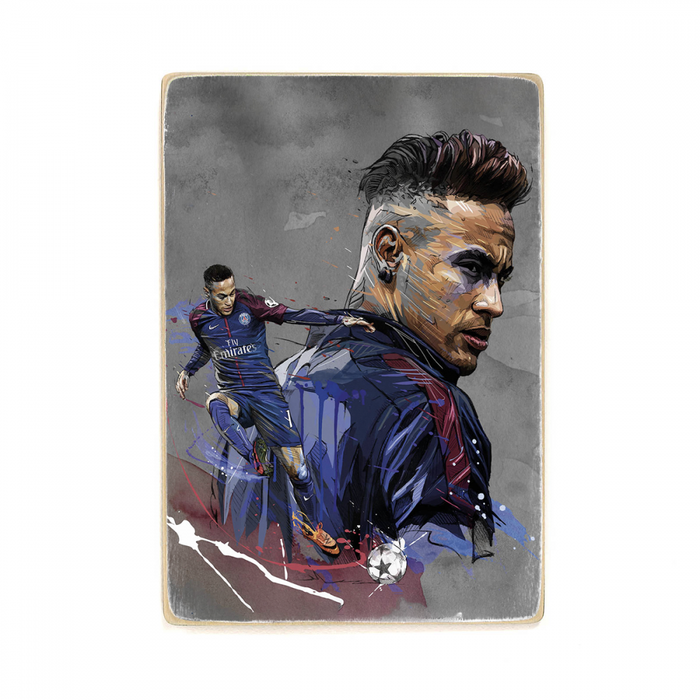 

Деревянный постер Спорт Neymar А1