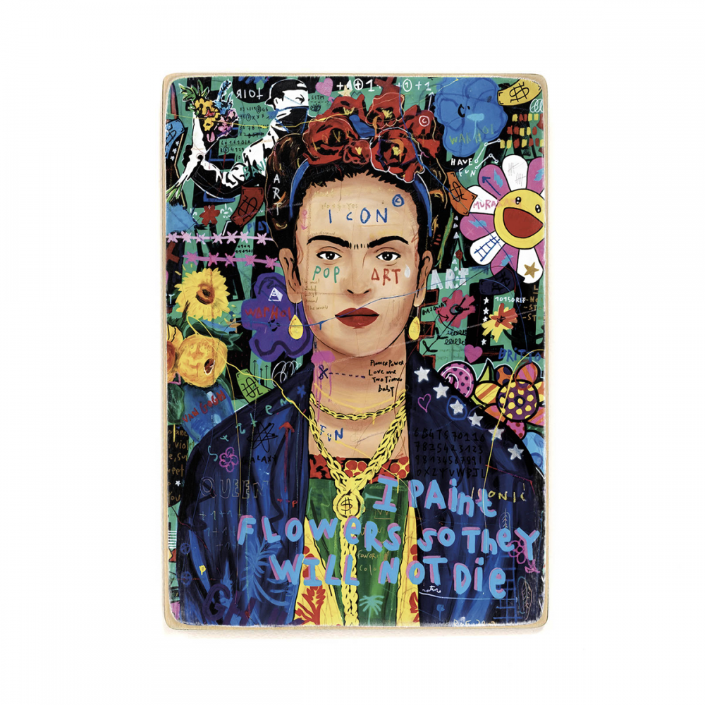 

Деревянный постер Искусство Frida Kahlo А2