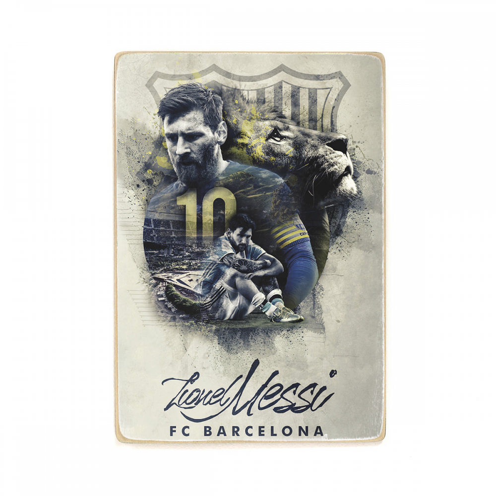 

Деревянный постер Спорт Lionel Messi Collage А2