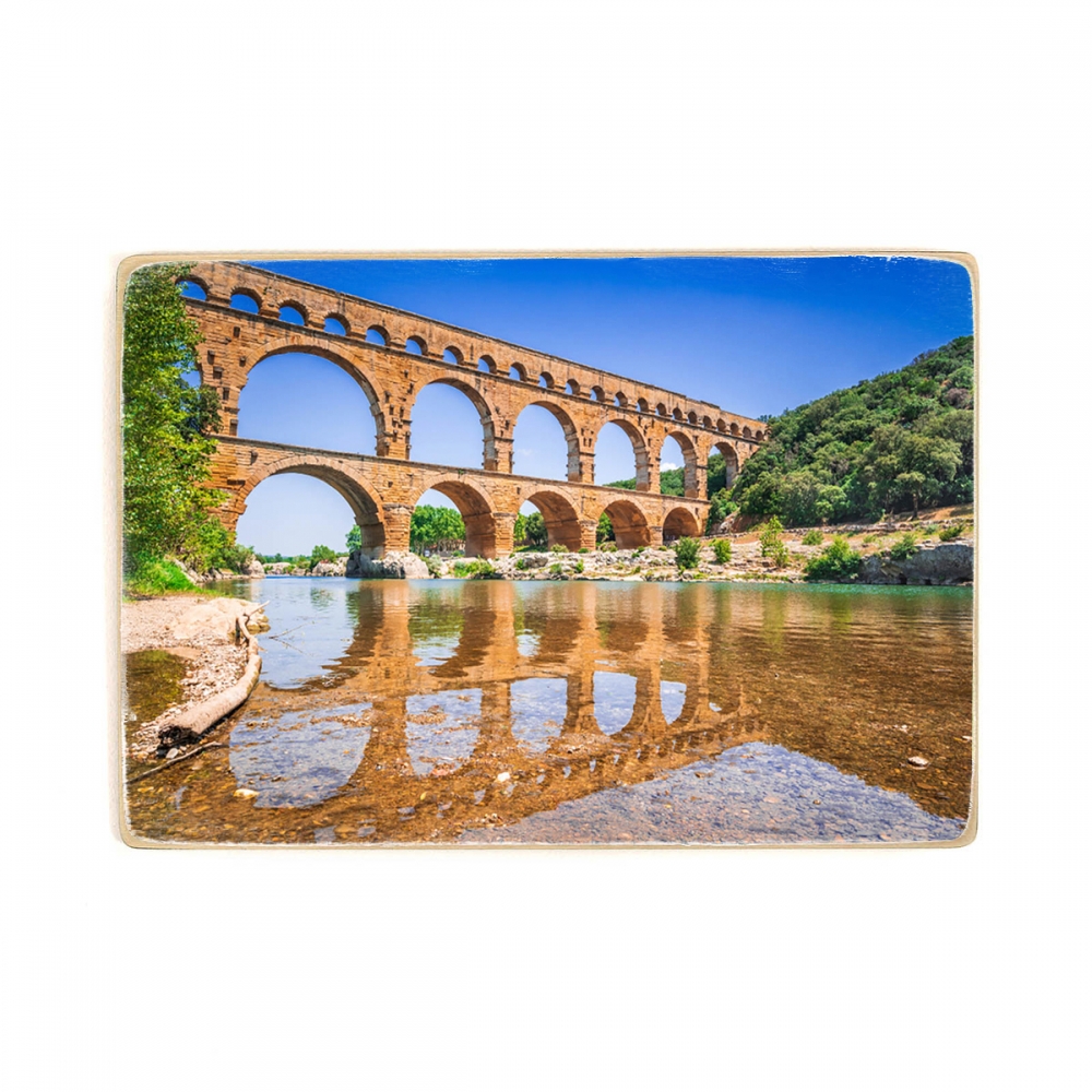 

Деревянный постер Архитектура Pont Du Gard Threetiered А2