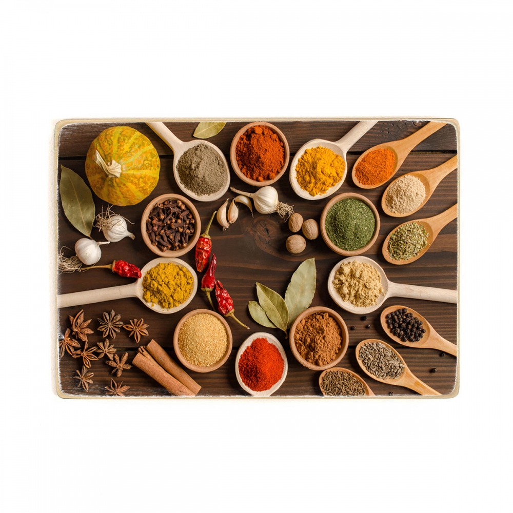 

Деревянный постер Для кухни Set Indian Spices А1