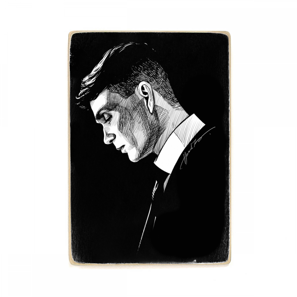 

Деревянный постер Фильмы и сериалы Thomas Shelby Black А2